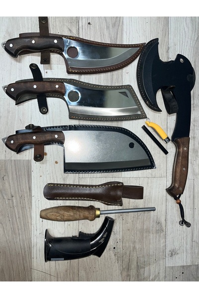 burcu çakı KAMP BIÇAK MUTFAK SETİ