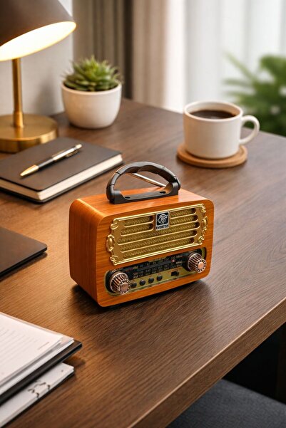 MEMİTA Everton rt-674 usb am-sw-fm bluetooth panelli nostalji radyo