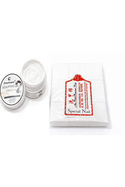 FSM Gel de construcție UV/LED Bengshangmei Nr. 2 + Dischete Nail Wipes