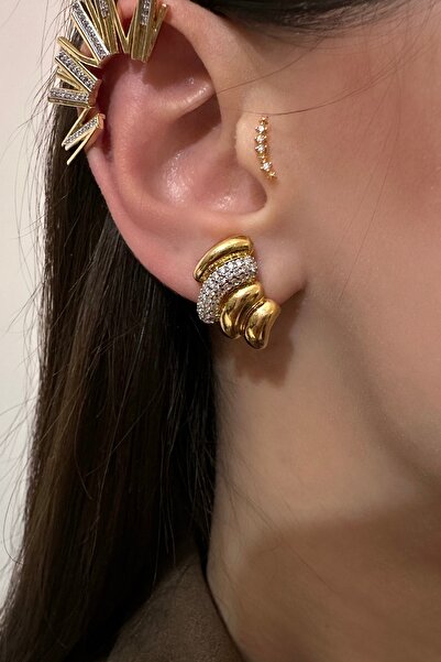 Okko Store أقراط ميني تاشز مكونة من قطعتين