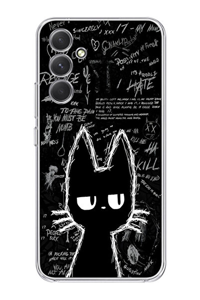 moonset Samsung Galaxy A05S Uyumlu Baskılı Yumuşak Silikon Şeffaf Telefon Kılıfı