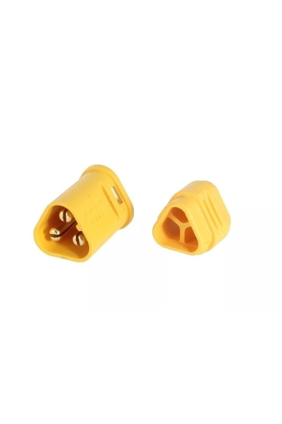 OEM Mufa alimentare DC MT30 tata 3 pini pe cablu lipite 15A 500V AMASS MT30-M