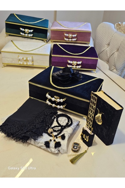 GÜLSEMALİ Sevgililer günü hediyesi Lüks Ayaklı Kadife Sandık İçinde İsimli Ku...