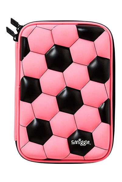 SMIGGLE Striker Hardtop Pencil Case – Black Hard Cover Pencil Holder