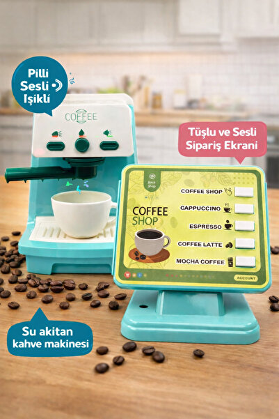 a v d a Gerçekçi Pilli Su Akıtan Sesli Ve Işıklı Oyuncak Sipariş Ekranlı Kahv...
