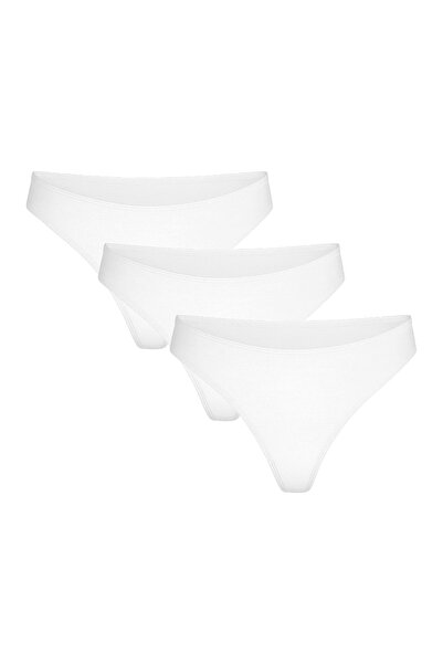 Kom Women'S, Modal-Cotton, Plain, String Model, 3-Piece Panties (with Socks a...