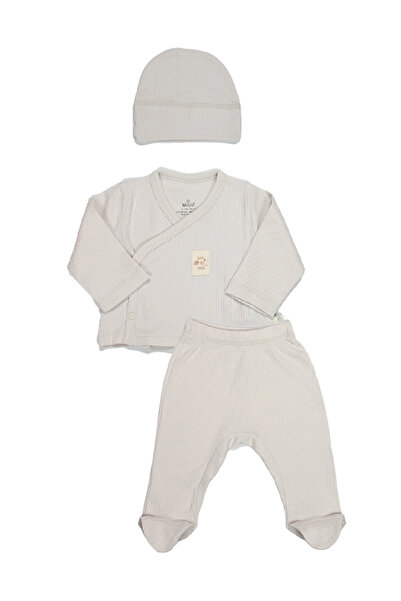 Bistyle طقم زيبين مودال ذا أوشن 13120 بيج مكون من 3 قطع