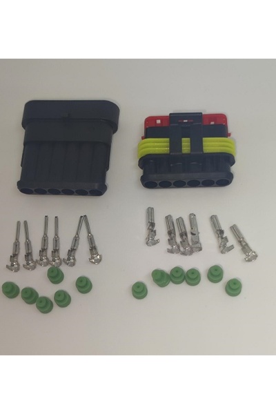 TE Connectivity Set conectori cablu Superseal 1.5 tata-mama mufa 6 pin +12 pi...