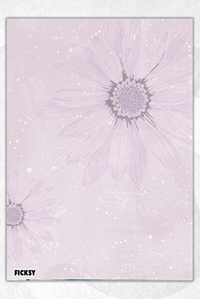 Ficksy A5 Floral Notepad Unlined Notebook - 50 Sheets - Memopad - Notepad - N...