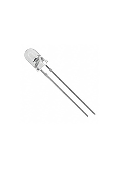 OEM LED 3mm roșu 2.6-3V 40000-45000mcd grad 30 convex frontal OPTOSUPPLY OS5R...