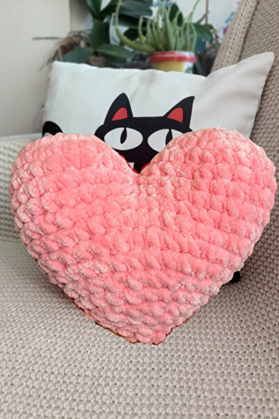 Nana & Mayka Moda Valentine's Day Special Handmade Knitted Heart Pillow – Pin...