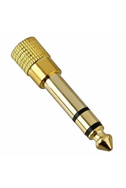OEM Adaptor aurit JACK 6.3 mm tata la JACK 3.5 mm mama STEREO 8012273