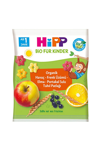 Hipp Organik Havuç Frenk Üzümü Elma Portakal Sulu Tahıl Patlağı 30 Gr