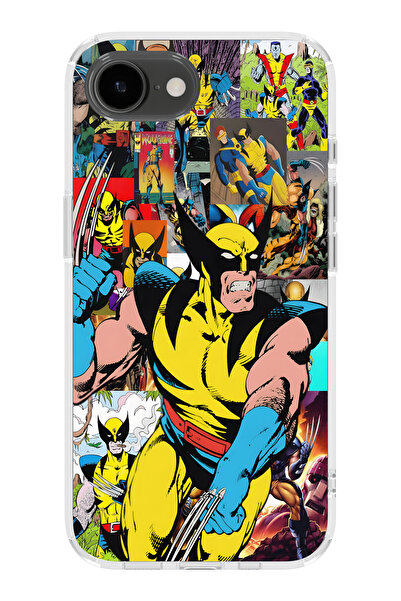 moonset Iphone 16E Uyumlu Baskılı Yumuşak Silikon Şeffaf Telefon Kılıfı