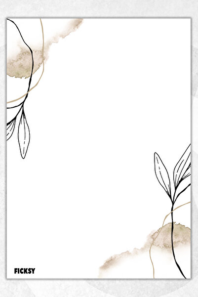 Ficksy دفتر ملاحظات A5 بدون خطوط - 50 ورقة - مذكرة - دفتر ملاحظات - ورق ملاحظات