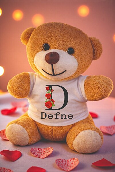 Bizle Tasarla Kişiye Özel İsimli Peluş Ayıcık Sevgililer Günü, Eşe, Arkadaşa,...