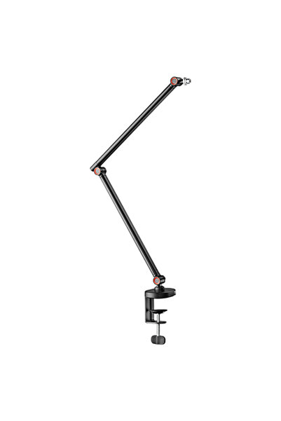 Cabletech Suport de microfon reglabil pentru birou, Negru/Roșu, 360 °   Rotație