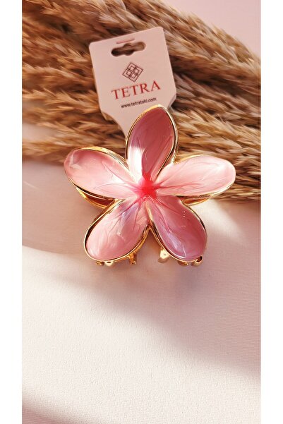 Lotus Çiceği Mineli Metal Mandal Toka