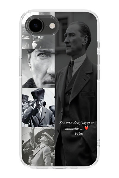 moonset Iphone 16E Uyumlu Baskılı Yumuşak Silikon Şeffaf Telefon Kılıfı