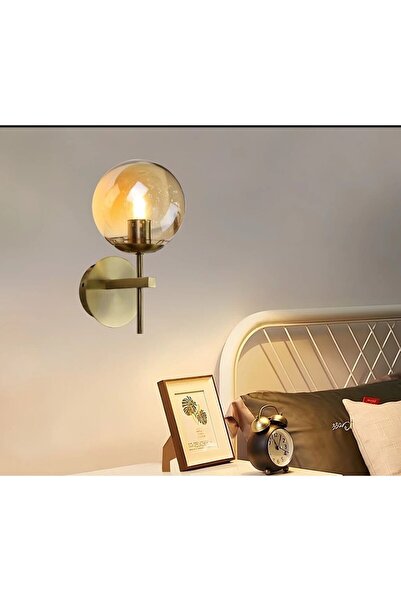 Hummer Modern indoor wall light, gold color, E27 light base size