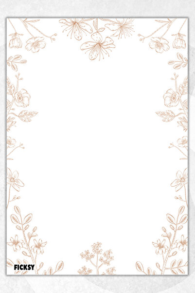 Ficksy دفتر ملاحظات A5 بدون خطوط - 50 ورقة - مذكرة - دفتر ملاحظات - ورق ملاحظات