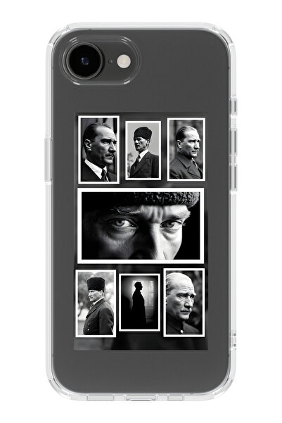 moonset Iphone 16E Uyumlu Baskılı Yumuşak Silikon Şeffaf Telefon Kılıfı