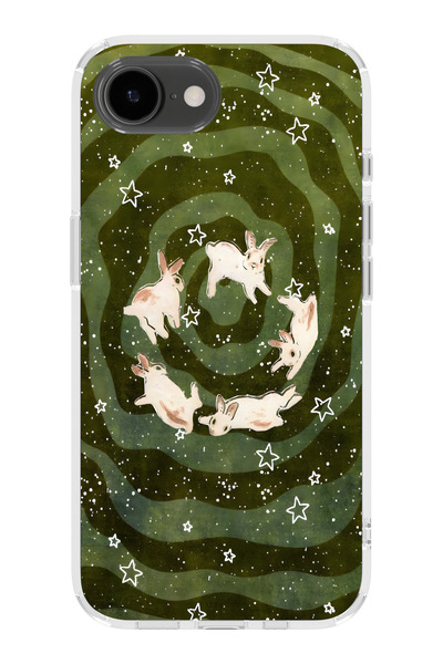 moonset Iphone 16E Uyumlu Baskılı Yumuşak Silikon Şeffaf Telefon Kılıfı