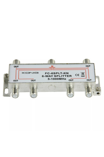 OEM 6-way TV signal distributor 862 Mhz Konig