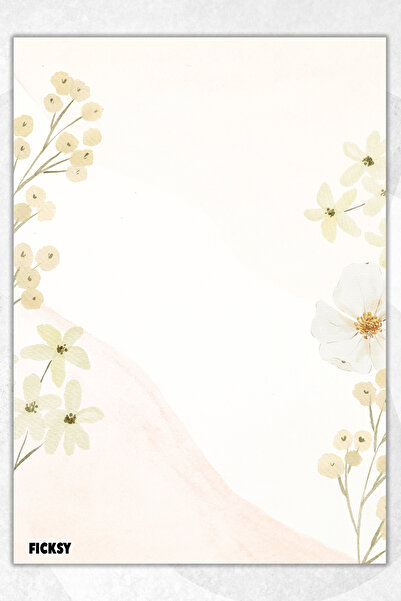 Ficksy دفتر ملاحظات A5 بدون خطوط - 50 ورقة - مذكرة - دفتر ملاحظات - ورق ملاحظات