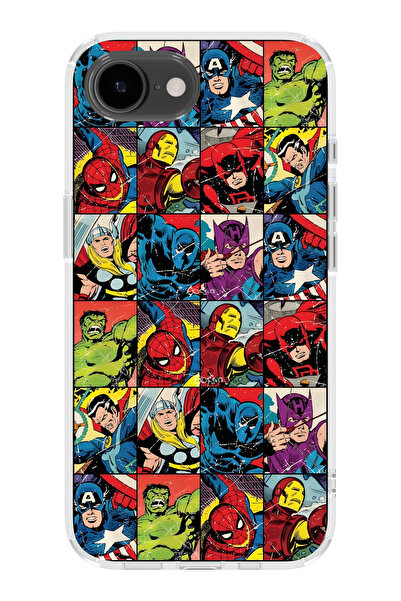 moonset Iphone 16E Uyumlu Baskılı Yumuşak Silikon Şeffaf Telefon Kılıfı