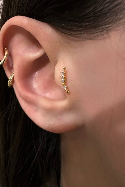 Okko Store Çelik Mini Yıldız Detaylı Piercing