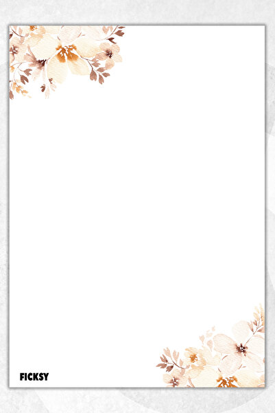 Ficksy دفتر ملاحظات A5 بدون خطوط - 50 ورقة - مذكرة - دفتر ملاحظات - ورق ملاحظات