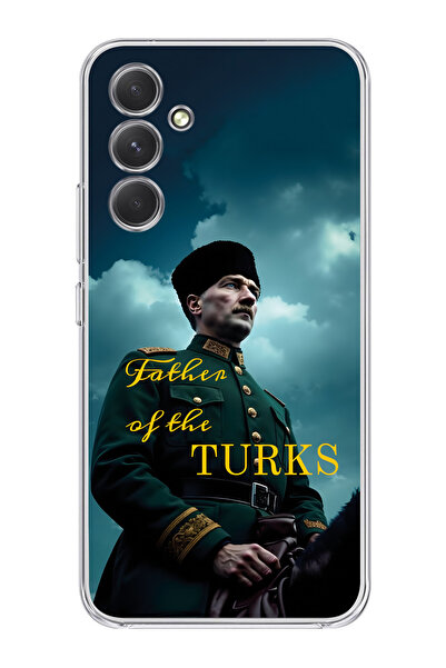 moonset Samsung Galaxy A34 Uyumlu Baskılı Yumuşak Silikon Şeffaf Telefon Kılıfı