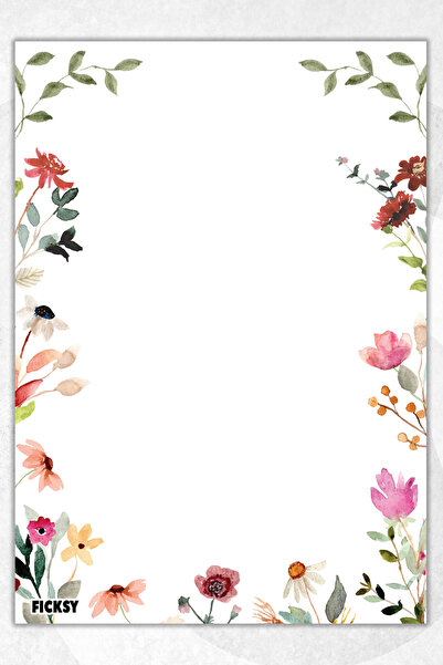 Ficksy دفتر ملاحظات A5 بدون خطوط - 50 ورقة - مذكرة - دفتر ملاحظات - ورق ملاحظات