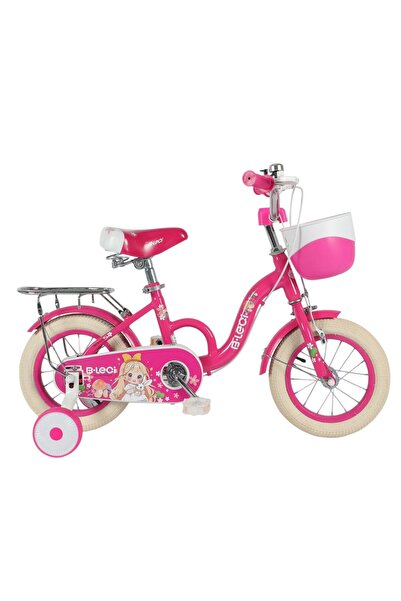 OEM Girls' bicycle with front basket, luggage rack and training wheels, fende...