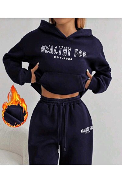 DİVİN Wealthy for Printed Unisex Hooded Sweatshirt – Warm, Comfortable, and T...