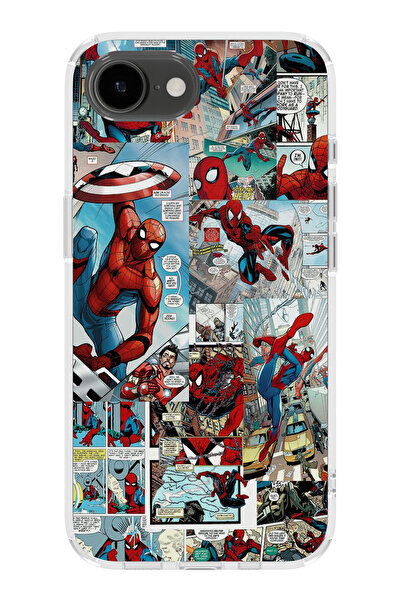 moonset Iphone 16E Uyumlu Baskılı Yumuşak Silikon Şeffaf Telefon Kılıfı