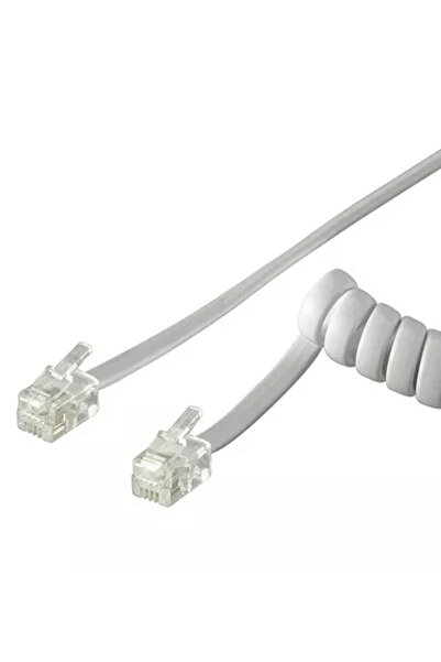goobay Cablu telefonic receptor spiralat RJ10 4m 4 pini 4 contacte