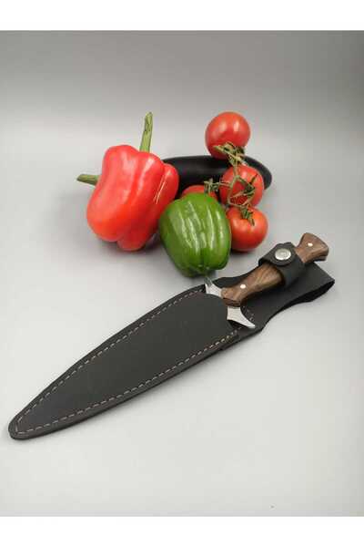 yatagan Kılıflı İki Ağızlı Kamp Bıçağı