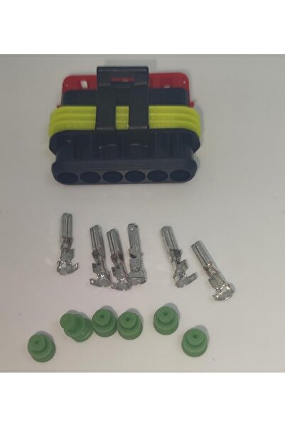 TE Connectivity Set conector cablu Superseal 1.5 mama mufa 6 pin 6 pini inclu...