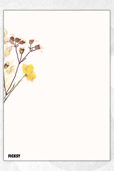 Ficksy دفتر ملاحظات A5 بدون خطوط - 50 ورقة - مذكرة - دفتر ملاحظات - ورق ملاحظات