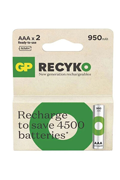 GP Batteries R3 AAA NiMH 950mAh 2pcs ReCkyo GP100AAAHCER21-2TLB2