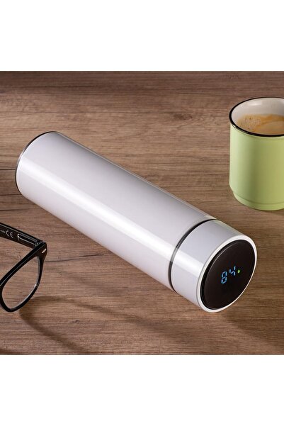 mihi hediyelik Sıcaklık Göstergeli Dijital Termos 500 Ml