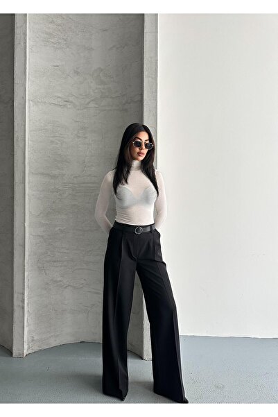 Rute butik Elastic Waist Palazzo Trousers