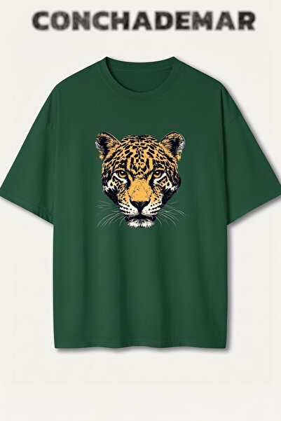 Vordevia Tiger Printed Premium Oversize Cotton T-Shirt