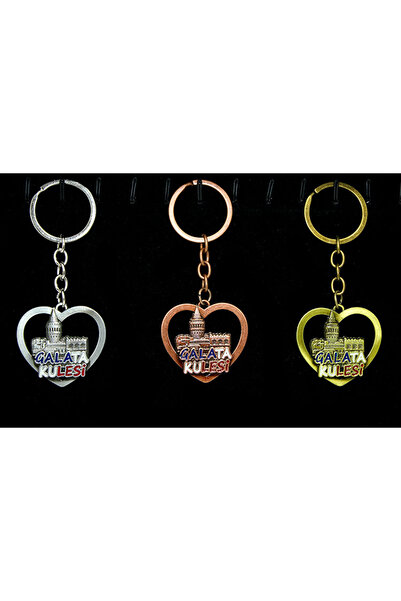 MEVAFA Metal Galata Tower Keychain