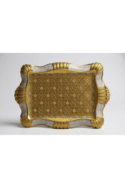 Handmade Esterhomedecor Original Italian Rosewood Tray for 6 People 48*34cm