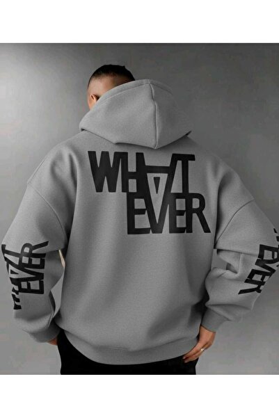 DİVİN سويت شيرت WHATEVER للجنسين بغطاء للرأس - تصميم دافئ ومريح وعصري