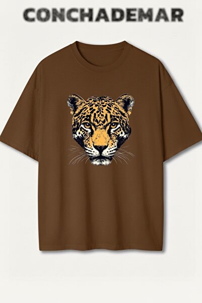 Vordevia Tiger Printed Premium Oversize Cotton T-Shirt