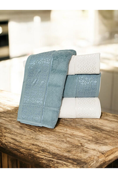 Arliva Home Bath Towel Set 100% Cotton 2 Pieces 50X90 cm and 2 Pieces 90X150 cm